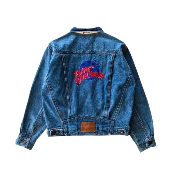 Planet Hollywood 1991 Denim Jean Jacket Vintage - Picture 2 of 7